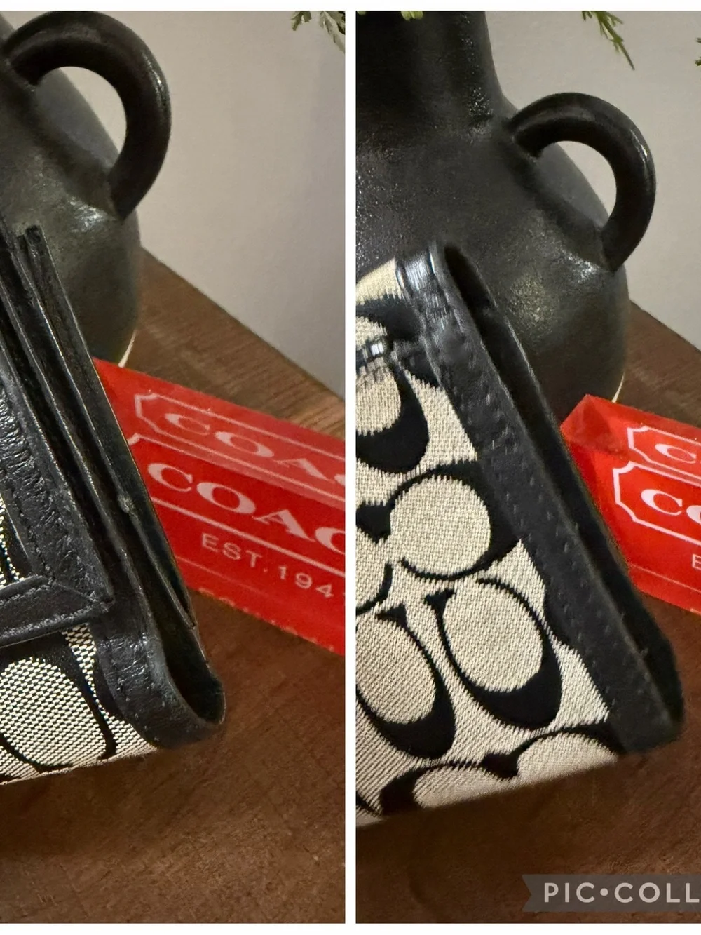 Coach Hampton Signature Monogram Shoulder Bag & Wallet